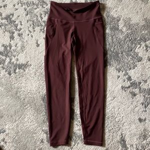 Maroon leggings